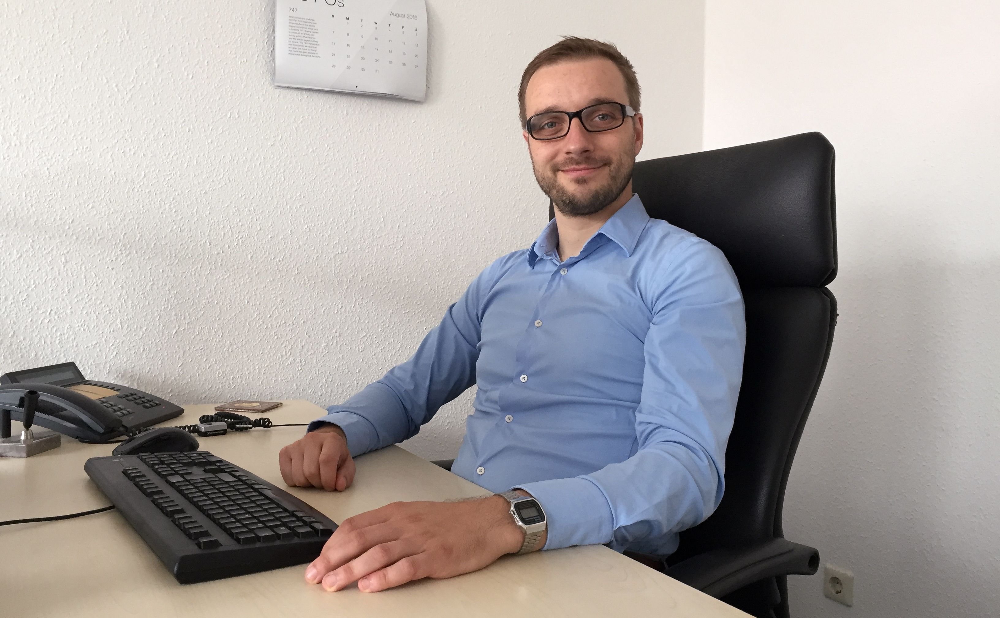 Sascha Wiswedel, Projektmanager bei der Ovidius GmbH, Foto: Lars Wegas