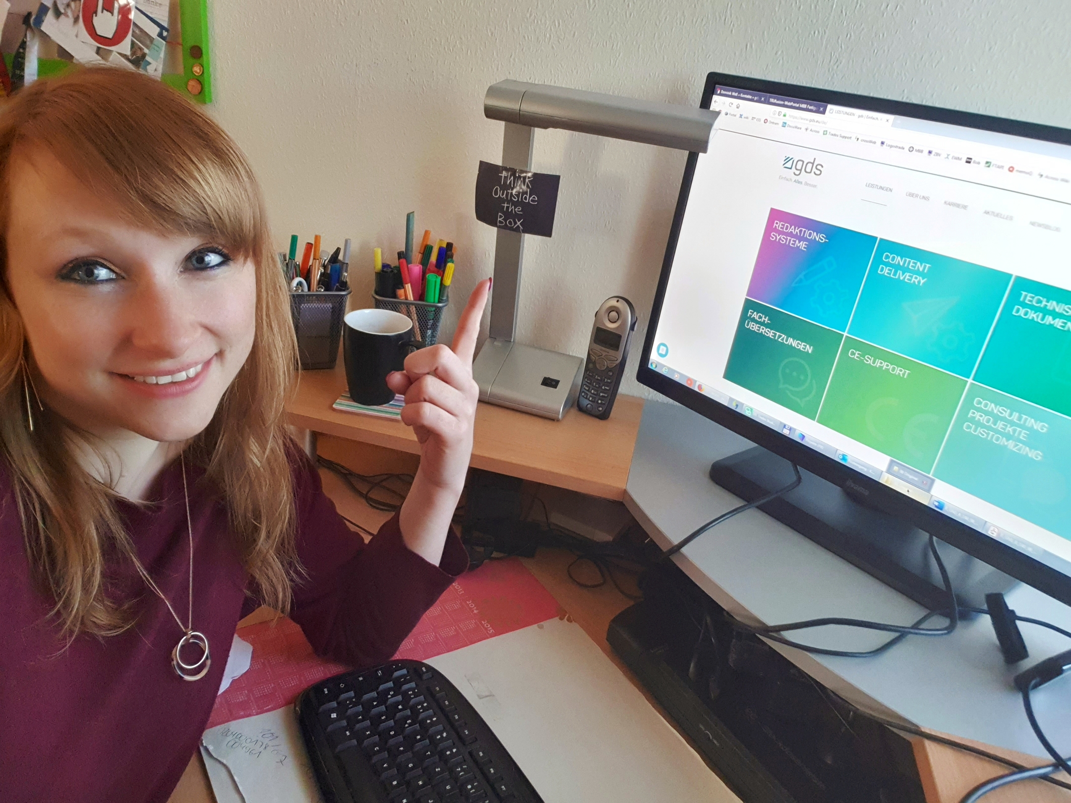 Kathrin Hohmann, Projektbearbeiterin bei der gds Sprachenwelt GmbH, schreibt aus dem Homeoffice