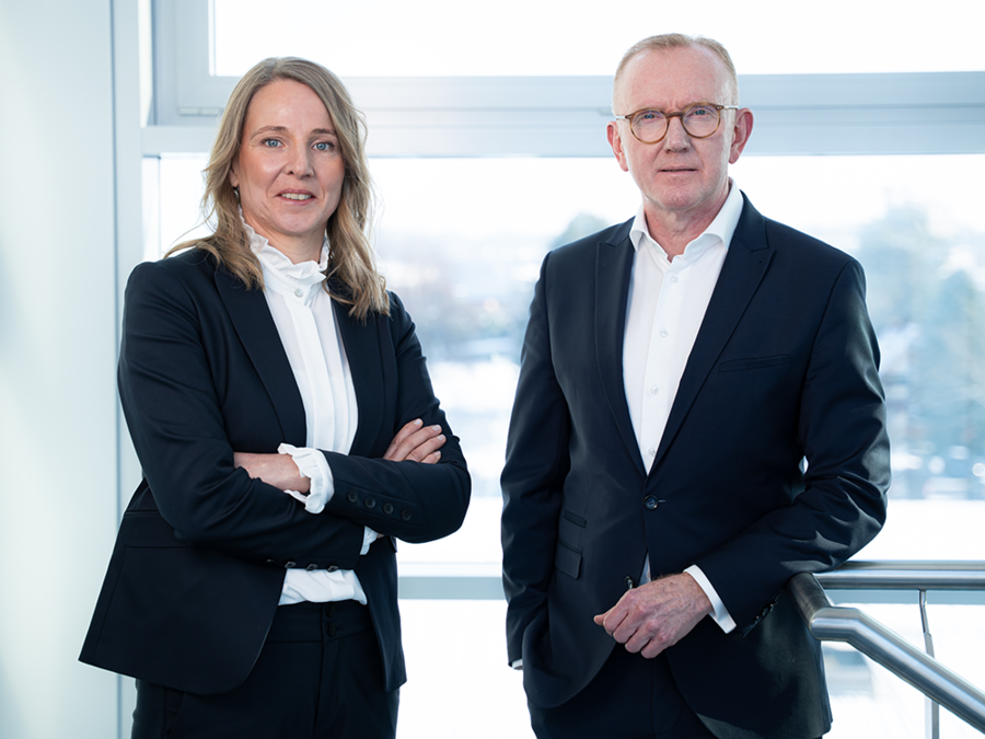 Natascha Sander, CFO and Michael Finger, CEO of technotrans SE