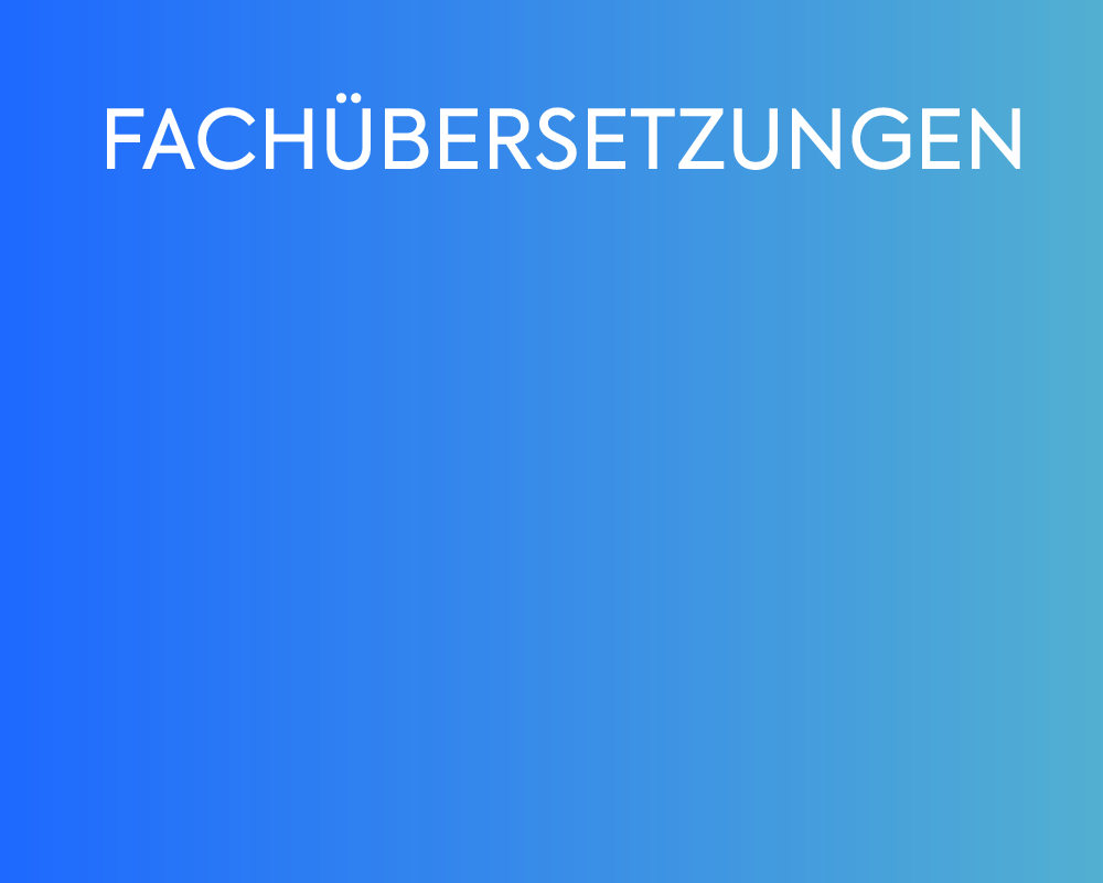 FACHÜBERSETZUNGEN