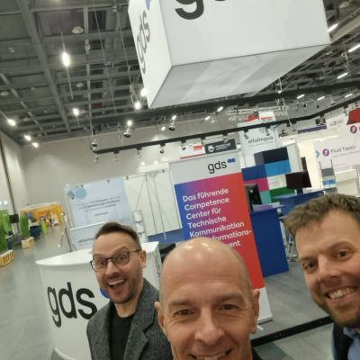 Der Stand sieht gut aus – die Kollegen natürlich auch!